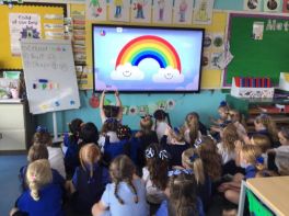 🌈 Mindful breathing in Primary 2.🌈 
