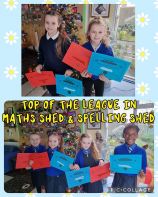 Well done girls for your success this week in Maths Shed & Spelling Shed! 🌟